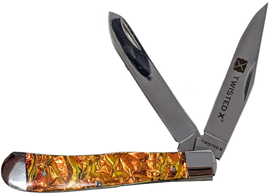 Twisted X Stainless Steel Double Blade Trapper Knife
