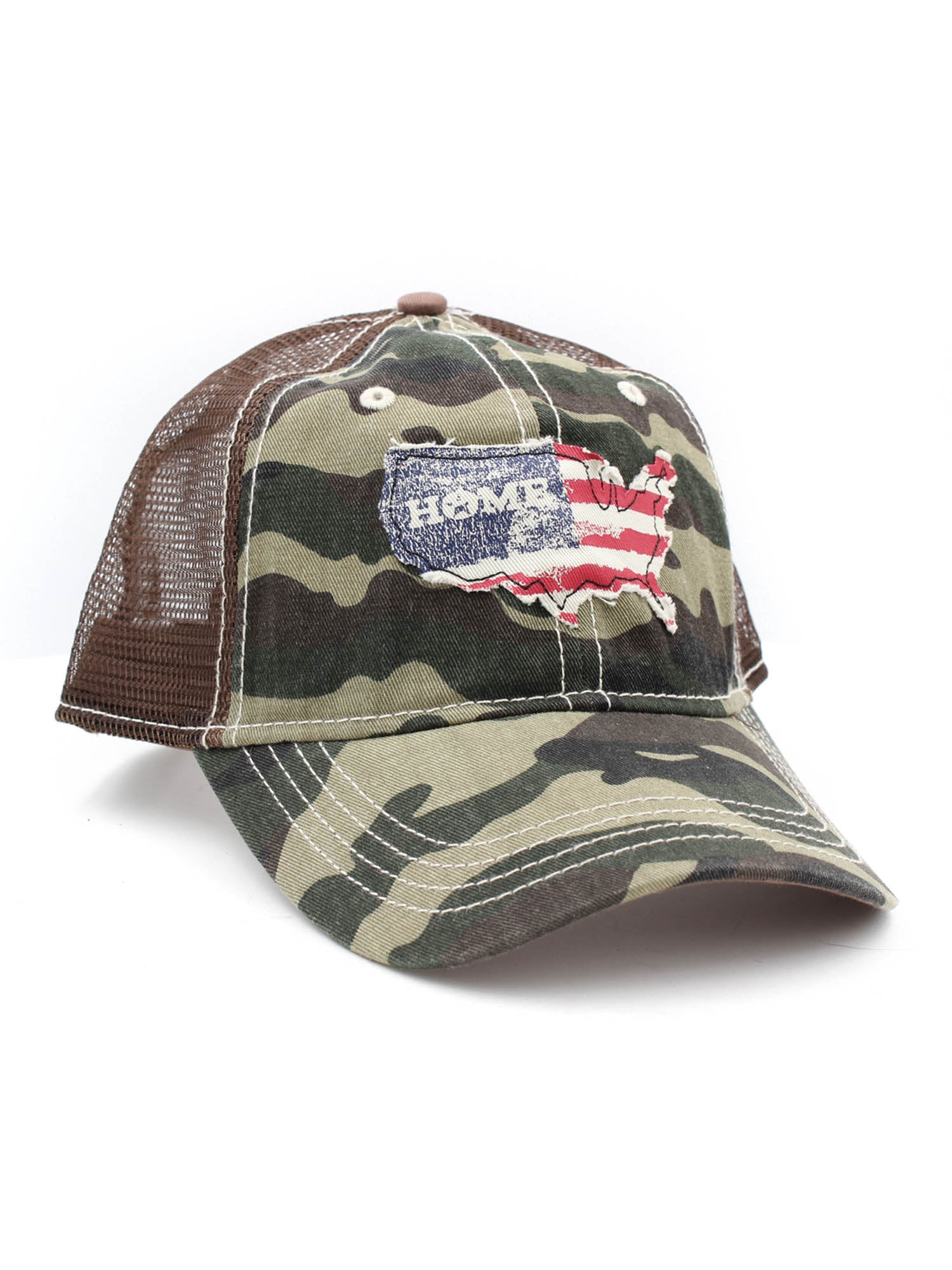 H3 Headwear USA Home Camo Mesh Trucker Adjustable Snapback Hat