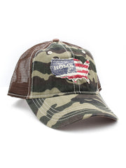 H3 Headwear USA Home Camo Mesh Trucker Adjustable Snapback Hat