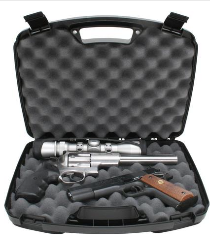 MTM Snap-Latch 2 Pistol Case for Up to 8" Barrel Black