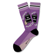 Two Left Feet Printed Adult Sock, Big Feet