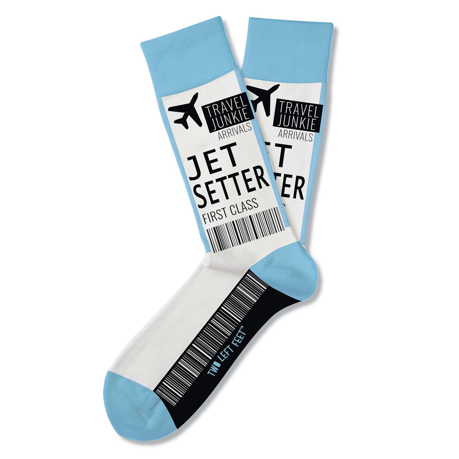 Two Left Feet Printed Adult Sock, Small Feet