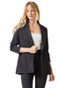 Dear Scarlett Womens 3/4 Ruched Sleeve Magic Blazer