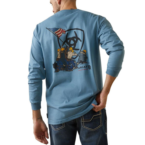 Ariat Mens FR Raising the Flag Long Sleeve Tee