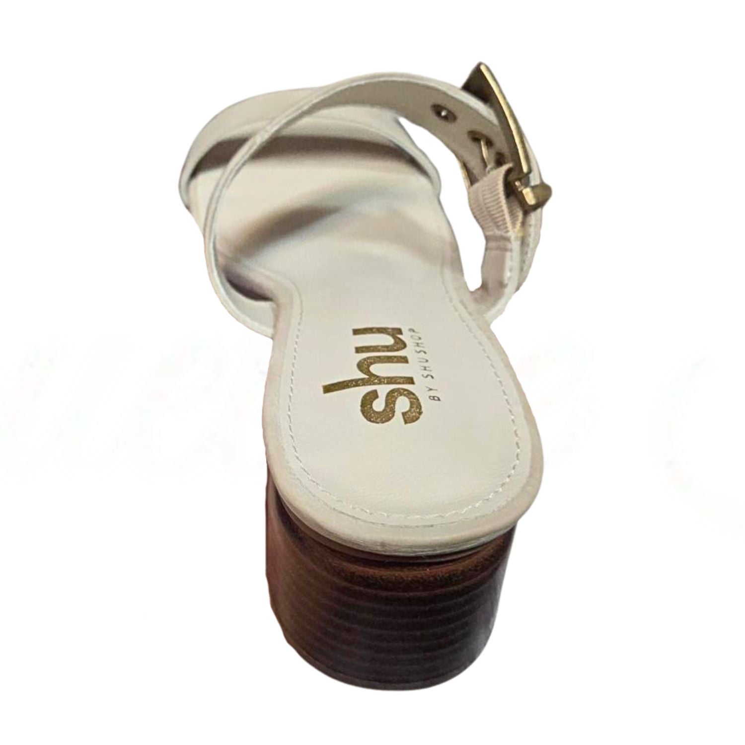 Shu Shop Womens Eden Buckle Strap Slide Heeled Sandal