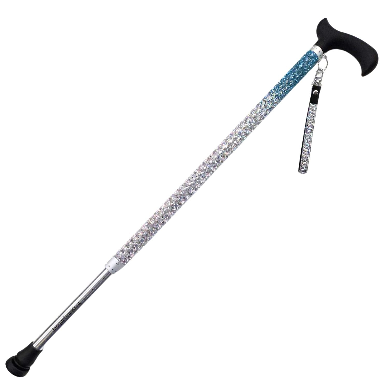 Jacqueline Kent Cupcake Collection Adjustable Crystal Rhinestone Cane, Turquoise