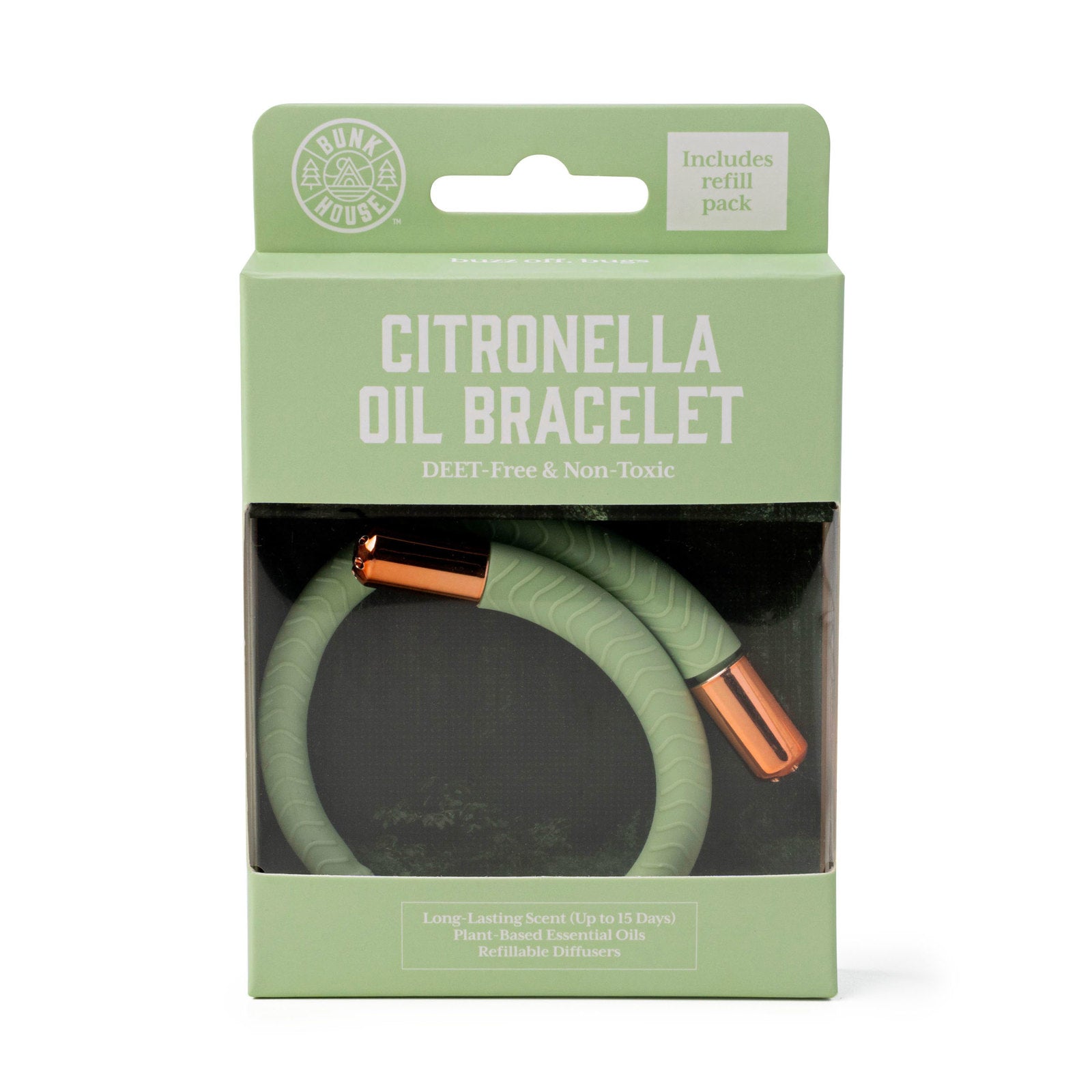 Bunk House Citronella Oil Deet-Free Non-Toxic Bracelet