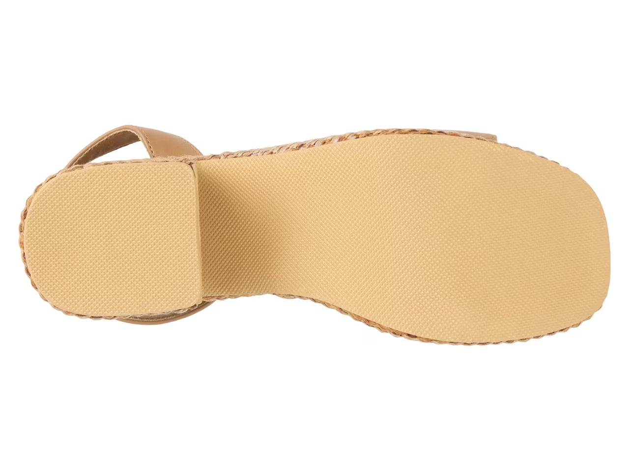 Beach by Matisse Womens Arden Woven Platform Heel Sandal - Cognac