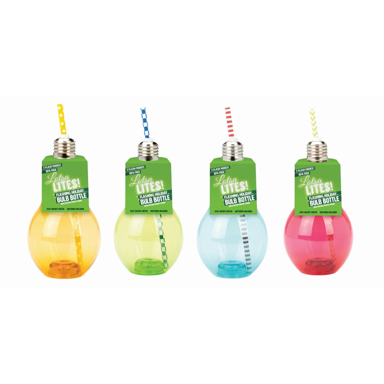 Lotsa LITES! Flashing Holiday Beverage Bulb