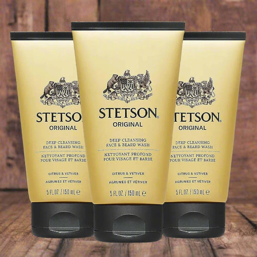 Stetson Original Face & Beard Deep Moisture Cream, 3 Pack