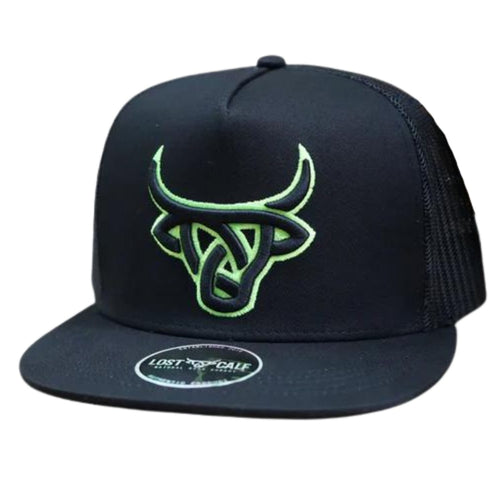 Lost Calf Mens Hornet Flat Bill Adjustable Snapback Cap Hat