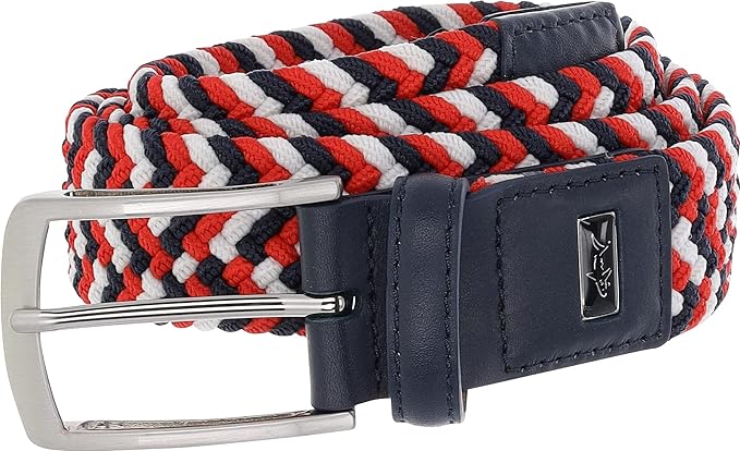 Greg Norman Mens Braided Multi Colored Stretch Golf Belt