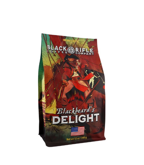 Black Rifle Coffee Company, Blackbeard's Delight, Dark Roast, Whole Bean, 12 oz bag
