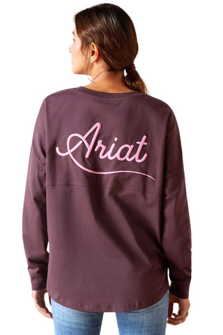 Ariat Womens Rebar Cotton Strong Brand Flag Long Sleeve T-shirt