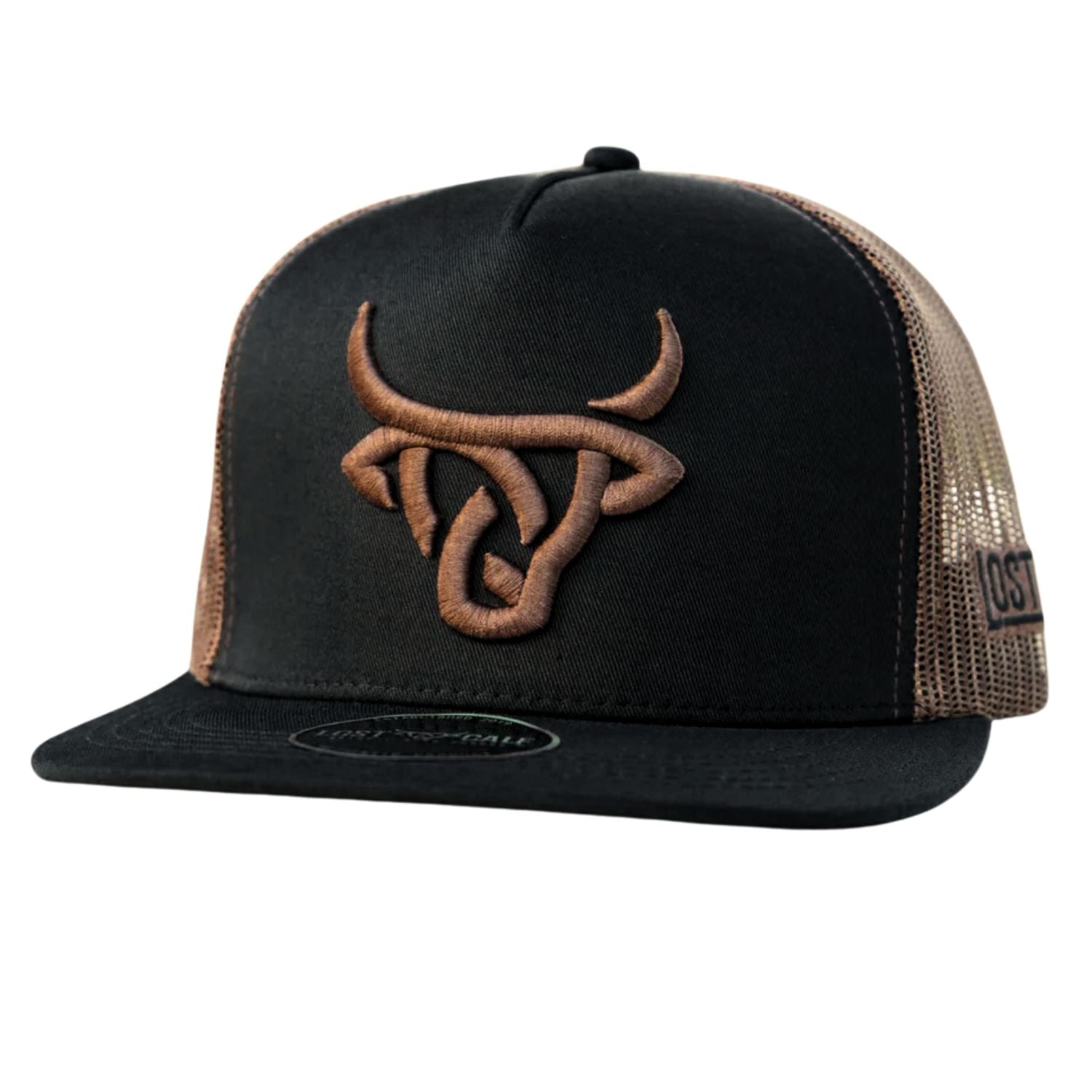 Lost Calf Mens Heck Flat Bill Adjustable Snapback Cap Hat