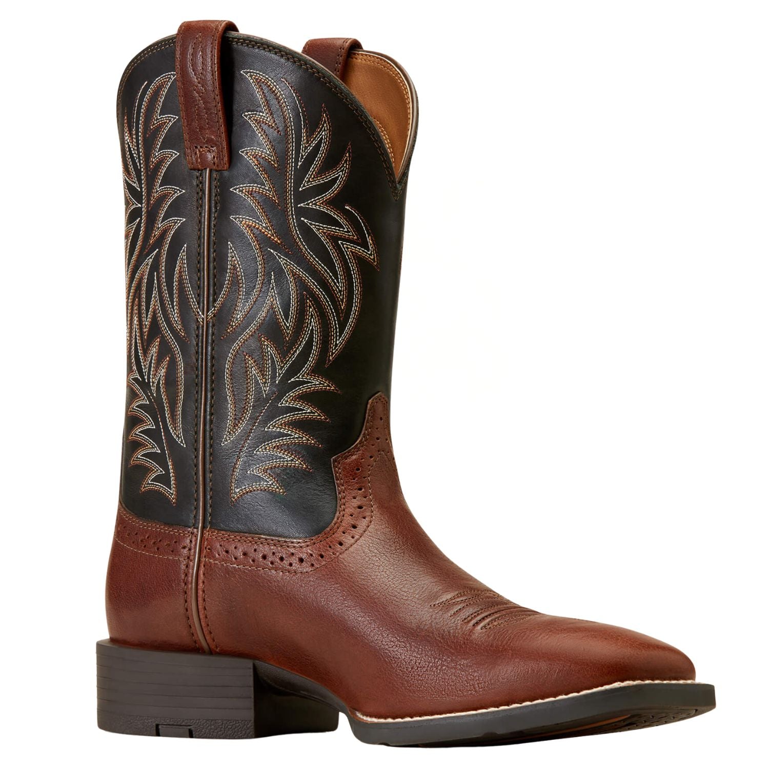 Ariat Mens Sport Wide Square Toe Western Leather Boots