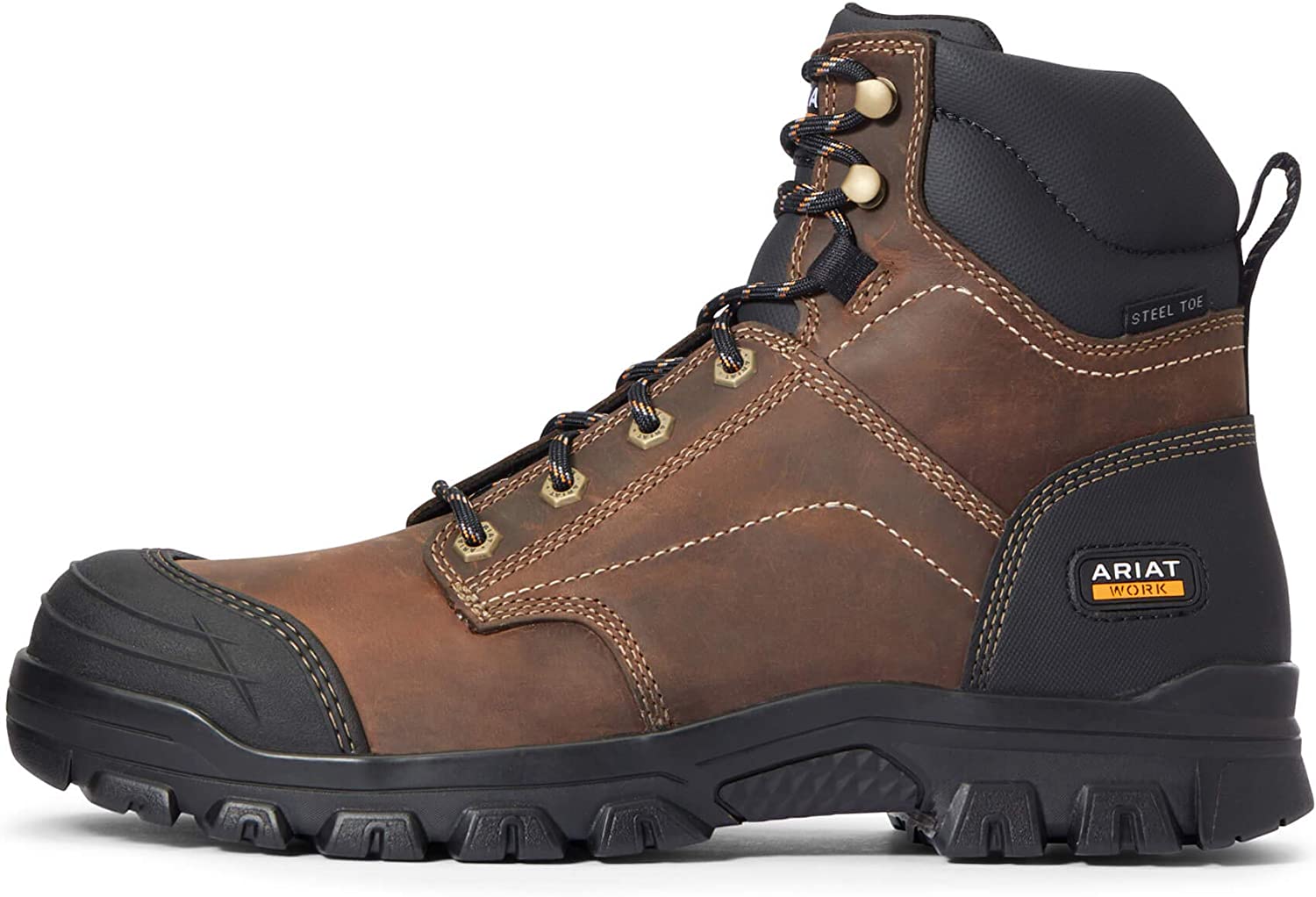 Ariat Mens Treadfast 6" Steel Toe Electrical Hazard Work Boot