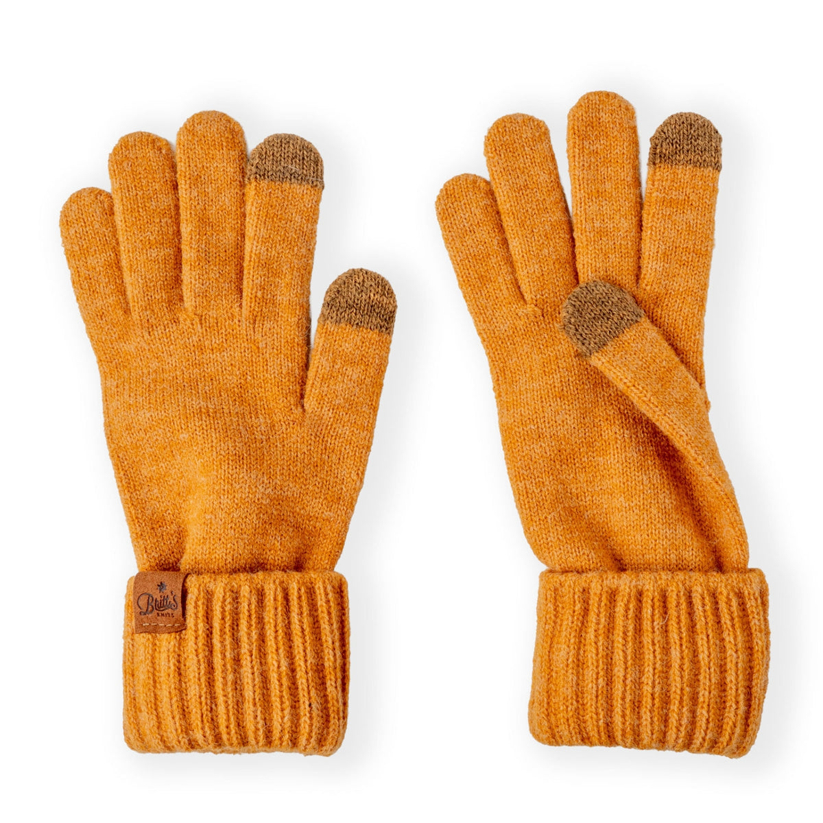 Britt's Knits Mainstay Touchscreen Knit Gloves with Cuffed Wrist