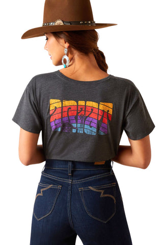 Ariat Womens Rebar Cotton Strong Flag Graphic Short Sleeve T-Shirt
