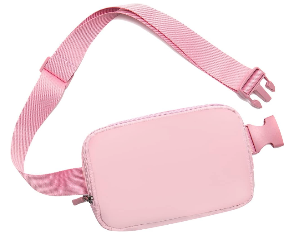 Fanny Pack Crossbody Waist Bag with Adjustable Strap, Pink