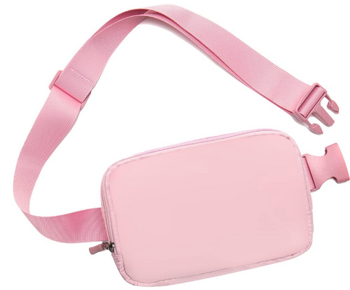 Fanny Pack Crossbody Waist Bag with Adjustable Strap, Pink