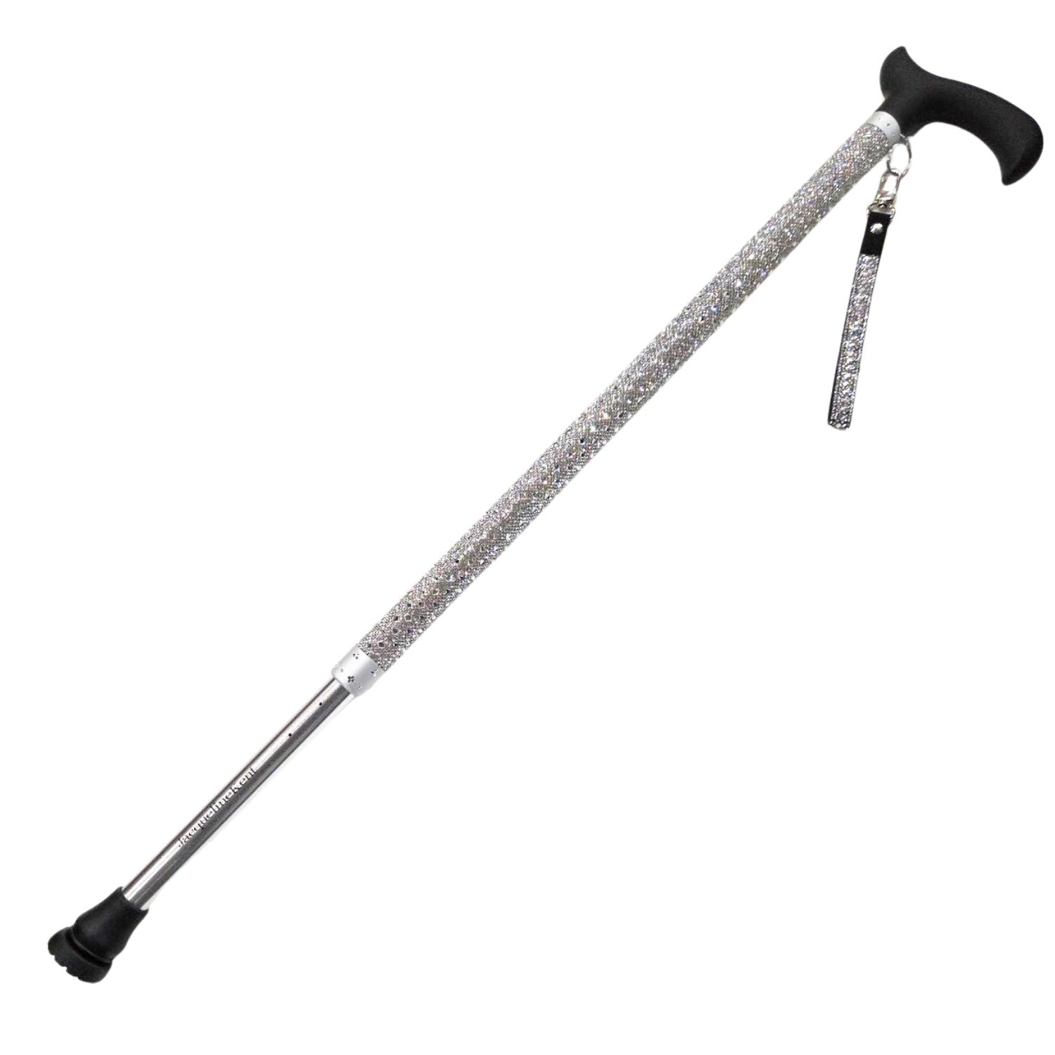 Jacqueline Kent Royal Ice Adjustable Crystal Rhinestone Cane, White Diamond