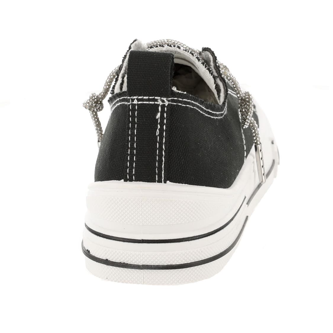Very G Womens Aman Original Lace Up Platform Slip On Canvas Sneaker