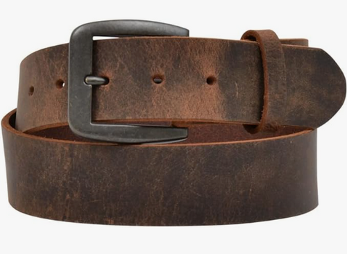 3D 1 1/2" Men's Brown Western Basic Belt, Made in the USA, 36