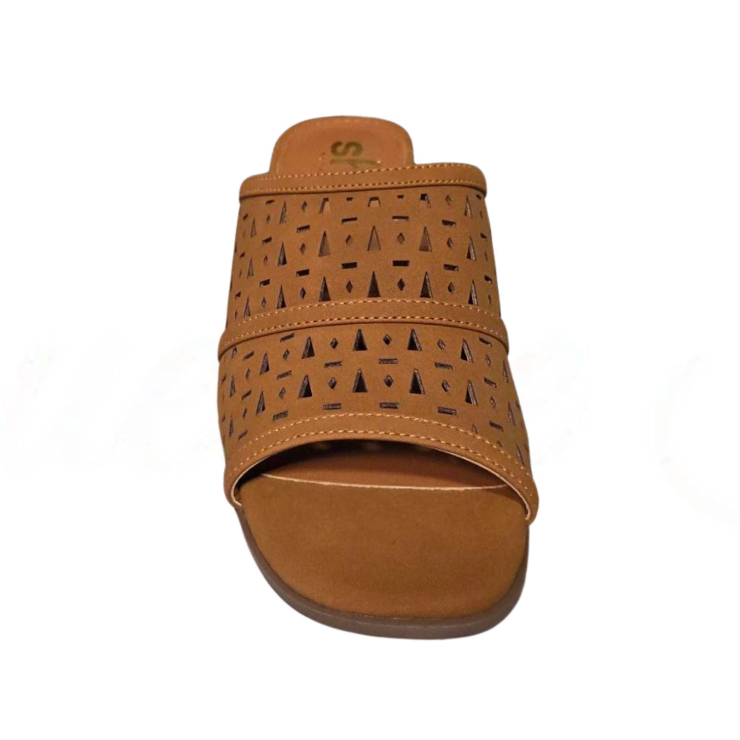 Shu Shop Womens Eliana Block Heel Open Toe Mule Sandal