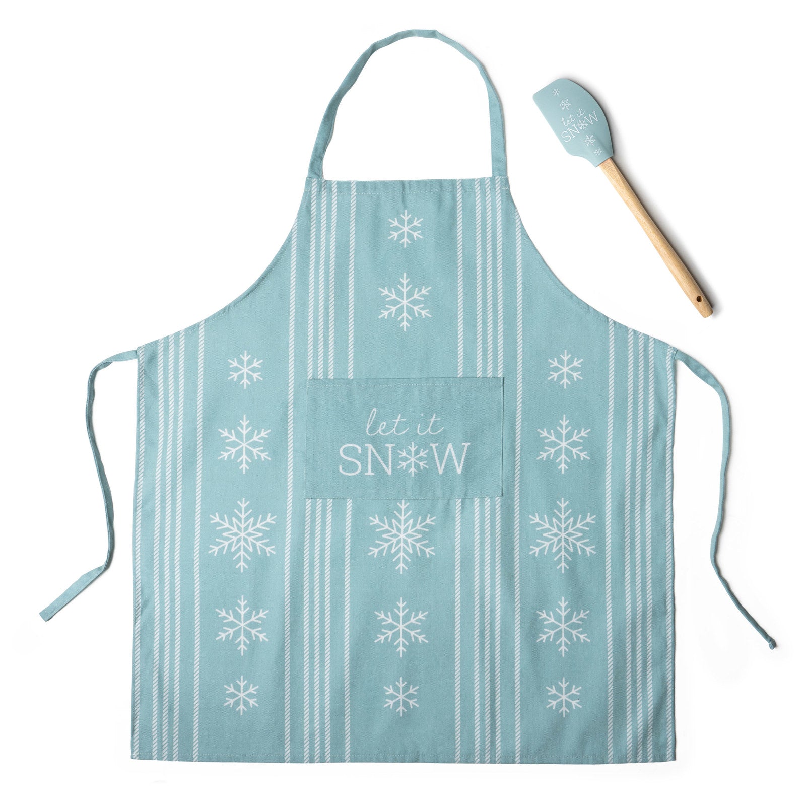 Krumbs Kitchen Home Sweet Holidays Christmas Apron & Spatula Gift Set