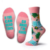 Two Left Feet Printed Adult Sock, Big Feet