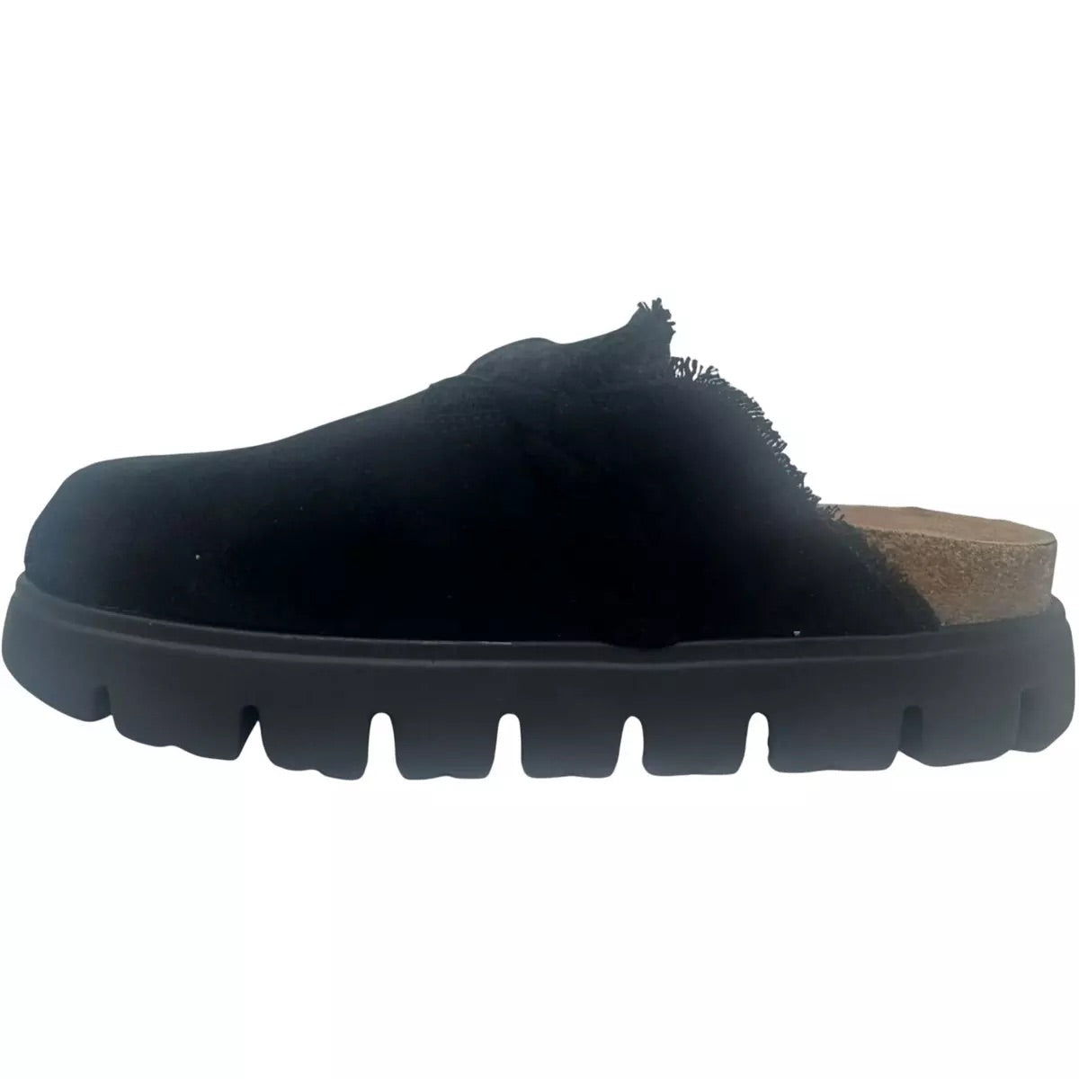 Very G Womens Cali Braided Buckle Faux Suede Mule Slip On Shoe