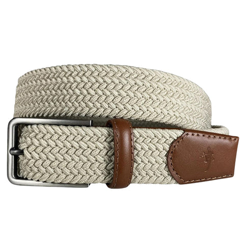 3D Belt Company Mens Double Stitched Leather Belt, Dark Grey