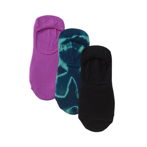 Hue Women's 3-Pk. Tie-Dyed Hidden Liner Socks