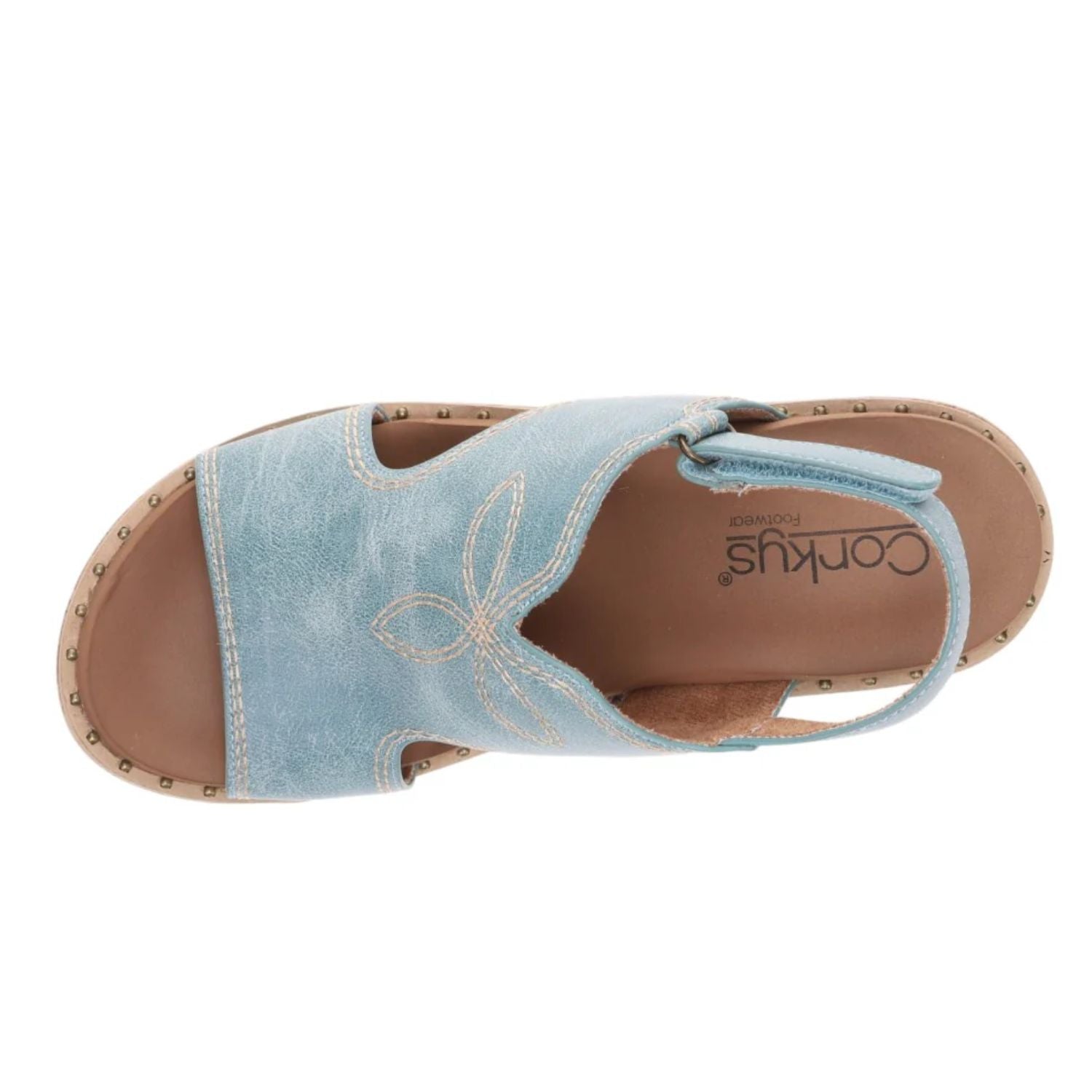 Corkys Womens Darlin Wedge Sandals, Turquoise