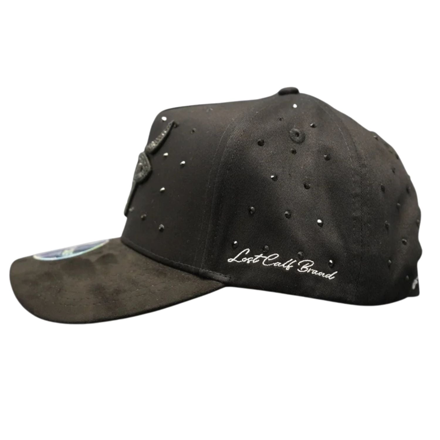 Lost Calf Mens 5 Stars Black A Frame Adjustable Snapback Cap Hat