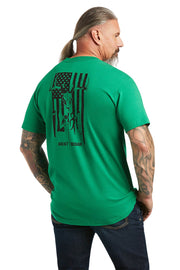 Ariat Mens Rebar Cotton Strong American Outdoors Crew Neck Short Sleeve T-Shirt