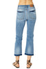 Judy Blue Womens Mid Rise Release Hem Cropped Bootcut Jeans