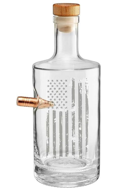 Nine Line Patriotic Glass Whiskey Decanter