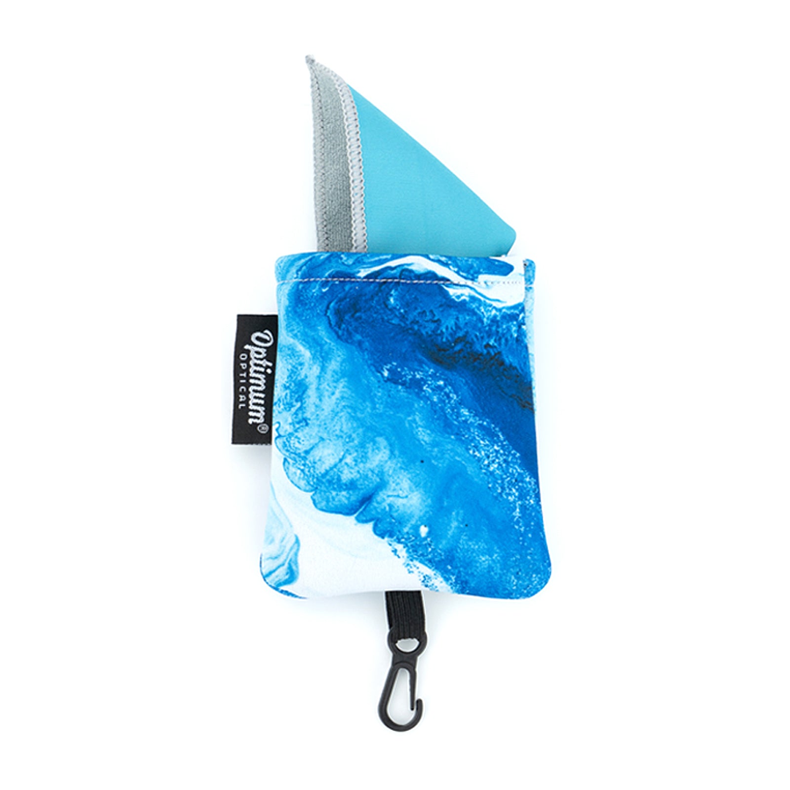 Optimum Optical Microfiber Travel Lens Cloth Carabiner Keychain