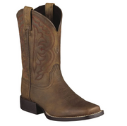 Ariat Kids Quickdraw Western Boots - Brown, 10