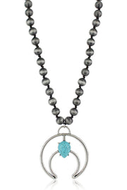 Teardrop Crescent Silver Attitude Jewelry Necklace by Montana Silversmiths