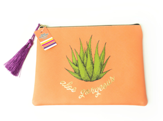 Olivia Moss Plant Perfection Cosmetic Make Up Bag, Aloe Gorgeous, Fancy Plants