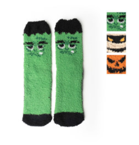 Toasty Terrors Fuzzy Socks, Stay Wicked Warm Halloween Socks, Assorted
