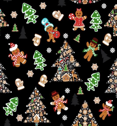 Green Town Womens V-Neck Mock Wrap Scrub Top - Christmas Holiday Prints