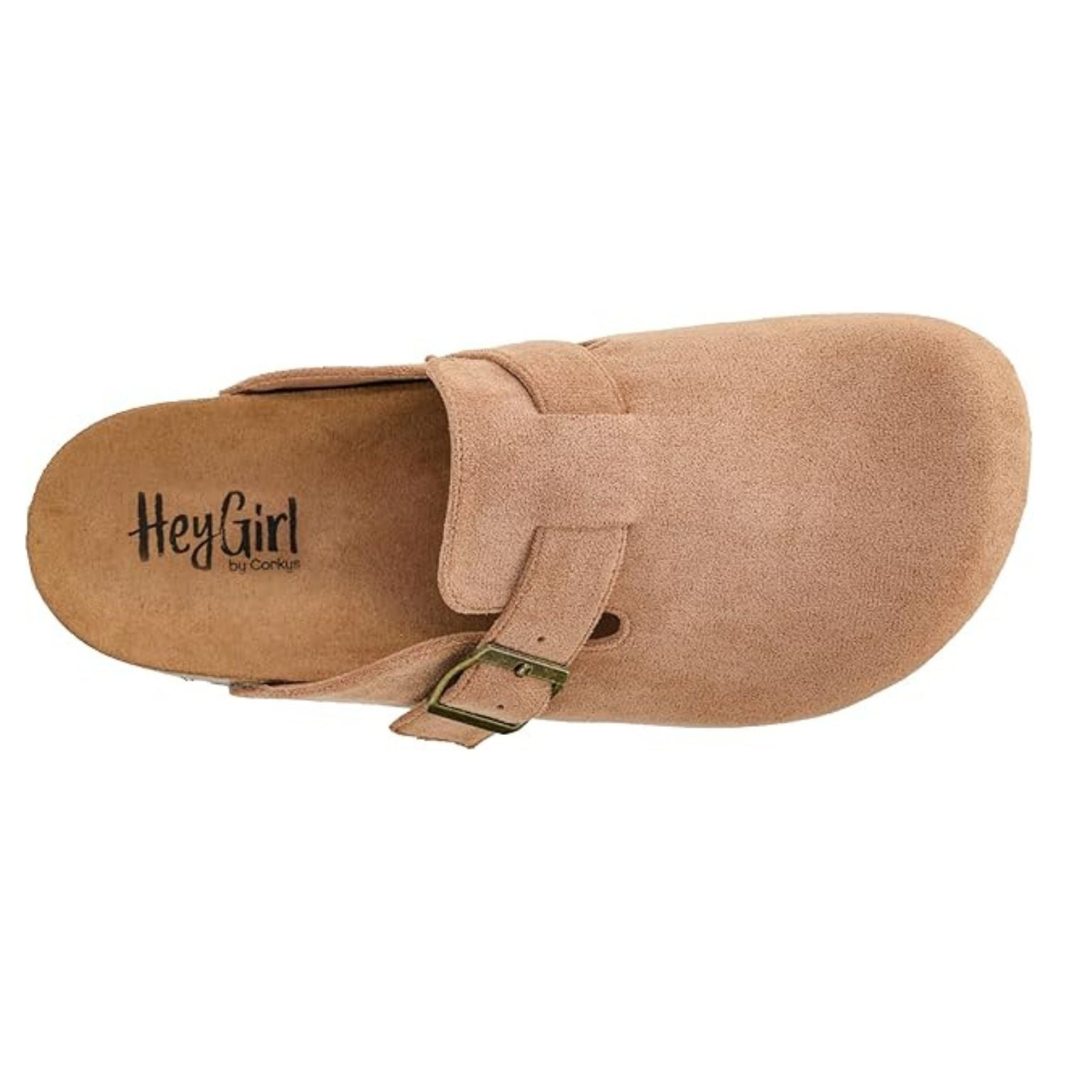 Corkys Womens One For The Books Slip On Mules, Camel Faux Suede