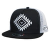 Lost Calf Mens Rhombus Flat Bill Adjustable Snapback Cap Hat