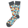 Two Left Feet Printed Adult Sock, Big Feet