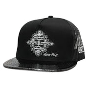 Lost Calf Mens Gem Reptile Flat Adjustable Snapback Cap Hat