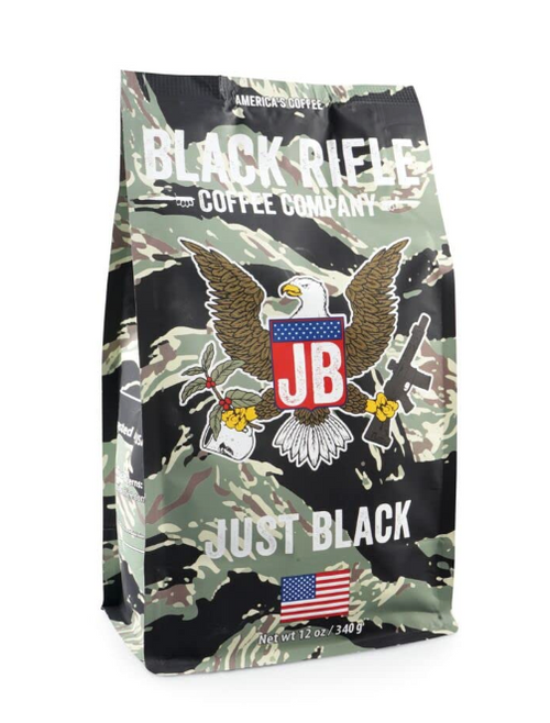 Black Rifle Coffee Company, Just Black, Medium Roast, Whole Bean, 12 oz Bag